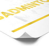 Talking About Badminton Anytime Funny Badminton Pl ポスター (角)