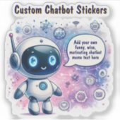 Talking Chatbotの作成ミーム漫画テンプレート シール (正面)