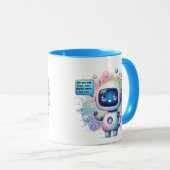 Talking Chatbotの作成ミーム漫画テンプレート マグカップ (正面右)