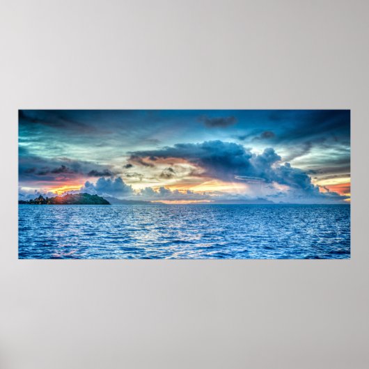 Talking Clouds Seascape ポスター (正面)
