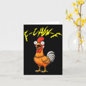 Talking Funny Chicken  カード (黄色い花)