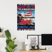 Talking Heads 1980 Remain in Light US Promo Poster ポスター (ホームオフィス)