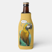 Talking Parrotおもしろいカスタマイズ可能なボトルクール ボトルクーラー (ボトル正面)