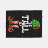 Tall Elf Christmas Matching Family  フリースブランケット (正面(横))