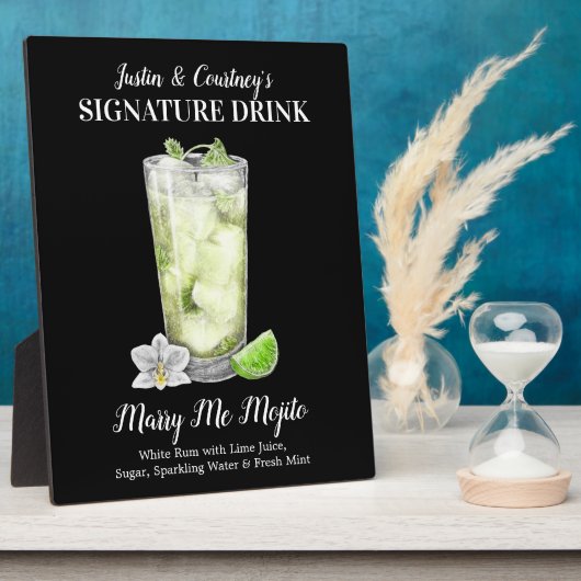 Tall Mojito ・ PERSONALIZE this Signature Drink フォトプラーク (側面)