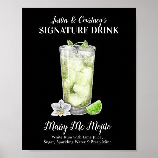 Tall Mojito ・ PERSONALIZE this Signature Drink Pla ポスター (正面)