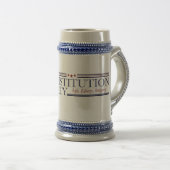 Tall mug, colonial - style, Constitution Party ビールジョッキ (正面右)
