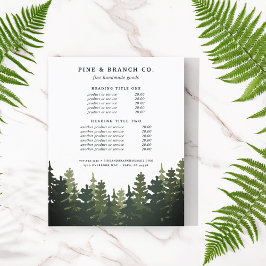 Tall Pinesの価格とサービス チラシ