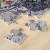 Tall Ship and Map of Pacific Ocean ジグソーパズル (側面)