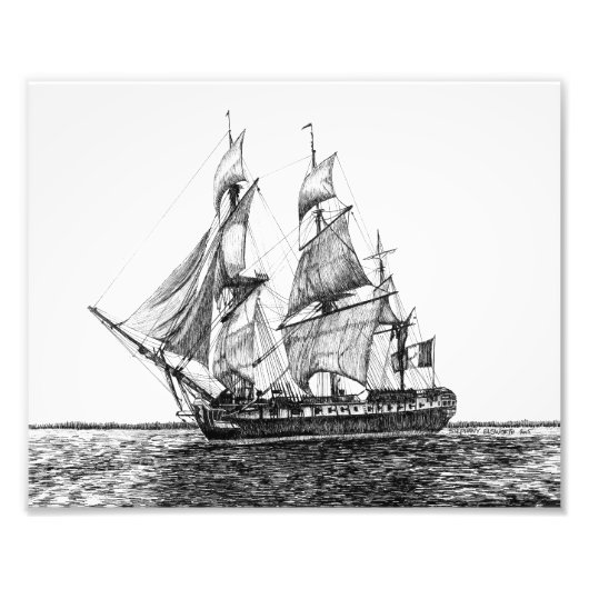 Tall Ship Harmioneフォトプリント フォトプリント (正面)
