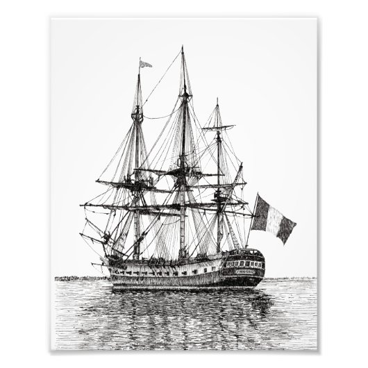 「Tall Ship Harmioone on the York River」写真プリント フォトプリント (正面)