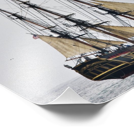 Tall Ship HMS Bounty フォトプリント (角)