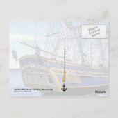 Tall Ship HMS Bounty ポストカード (裏面)