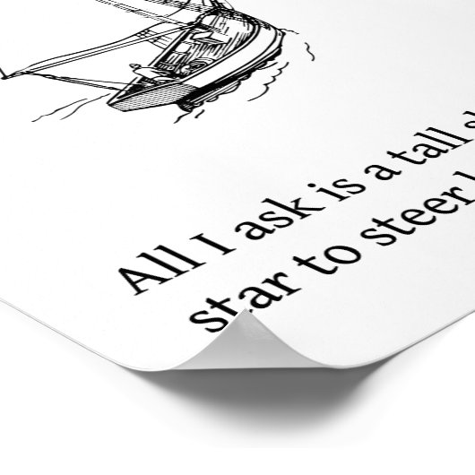 Tall Ship Poster ポスター (角)