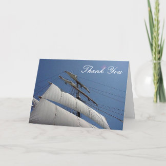 Tall Ship Sails Thank You Note Card サンキューカード