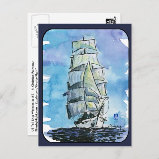 Tall Ship Series #4 ポストカード (正面/裏面)