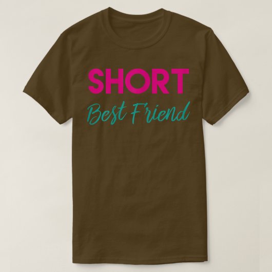 Tall Short Best Friend T Shirts - Matching BFF Out Tシャツ (デザイン正面)