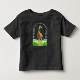 tall standing giraffe トドラーTシャツ
