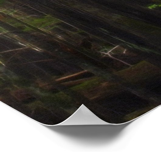 TALL TREE in Forest Artポスター ポスター (角)