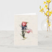 Tall Tulip カード (黄色い花)