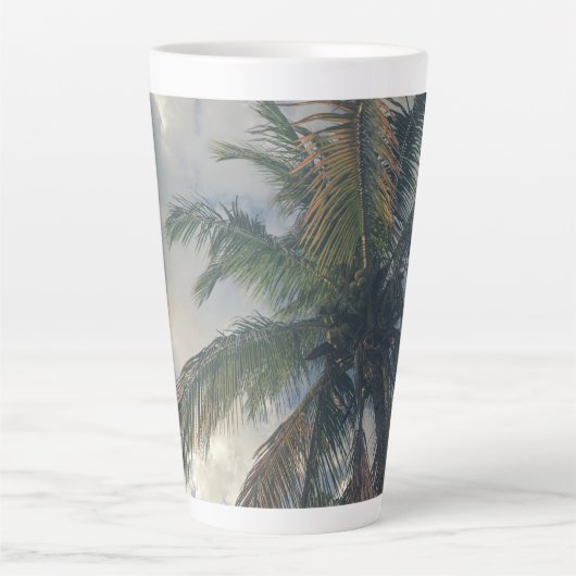 Tall Vacation Palm Mug カフェラテマグ (正面)