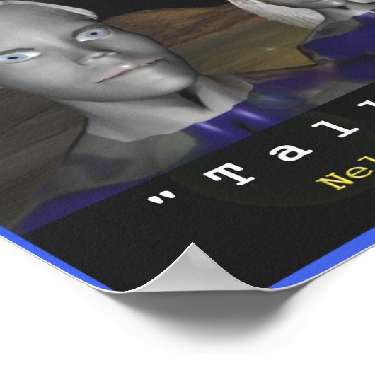 Tall white aliens poster ポスター (角)