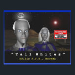 Tall white aliens poster ポスター<br><div class="desc">Tall white aliens poster</div>