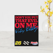 Talladega Nights Don't Put That Evil On Me Funny M カード (黄色い花)