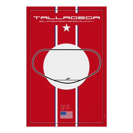 Talladega Superspeedway ポスター (正面)