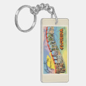TallahasseeフロリダFLの古いヴィンテージ旅行記念品 キーホルダー (正面左)
