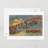 Tallahassee，フロリダ州 – ラージ・レター・シーン ポストカード (正面/裏面)