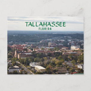 Tallahassee,フロリダ,都市の空中表示 ポストカード