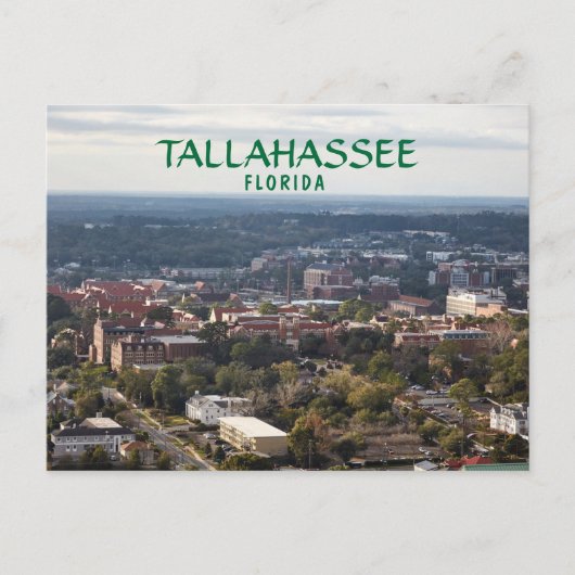 Tallahassee，フロリダ，都市の空中表示 ポストカード (正面)