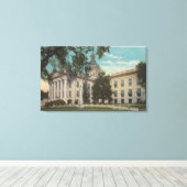 Tallahassee, Florida -州の外観 キャンバスプリント (インサイチュ (ウッドフロア))