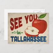 Tallahassee Florida Apple – ヴィンテージ旅行 ポストカード (正面/裏面)