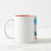 Tallahassee Florida Travelポスター。 ツートーンマグカップ (左)