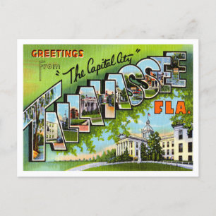 Tallahassee, Florida Vintage Travelからの挨拶 ポストカード