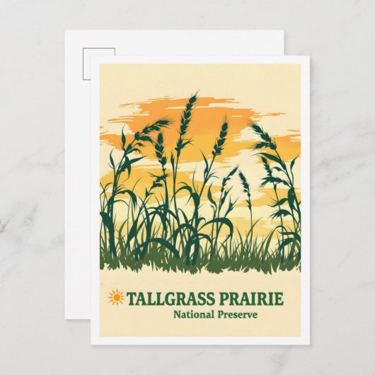 Tallgrass Prairie National Preserve Kansas Travel ポストカード (正面/裏面)
