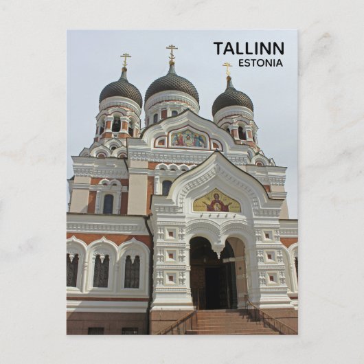 Tallinn Alexander Nevsky Cathedral Postcard! ポストカード (正面)