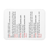 TallitとTefillinのヘブライ語恵み マグネット (横)