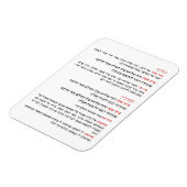 TallitとTefillinのヘブライ語恵み マグネット (左側)