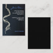 Tallit Tallisのバーのバルミツワーの披露宴カード エンクロージャーカード (正面/裏面)