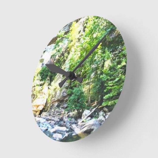 Talluah Gorge ラウンド壁時計 (傾斜)