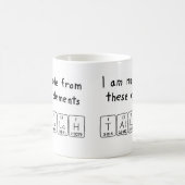 Tallulahの周期表の名前のマグ コーヒーマグカップ (中央)