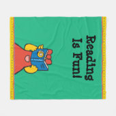 Tallulahはおもしろいな顔を作ります フリースブランケット (正面(横))