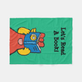 Tallulahはおもしろいな顔を作ります フリースブランケット (正面(横))