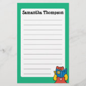 Tallulahはおもしろいな顔を作ります 便箋 (正面)