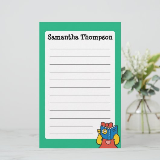 Tallulahはおもしろいな顔を作ります 便箋 (スタンド正面)