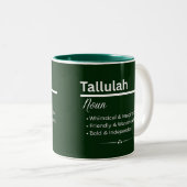Tallulah Personalized Name Coffee Mug ツートーンマグカップ (正面右)