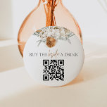 TALLULAH Terracotta買新婦A Drink QR Code 缶バッジ<br><div class="desc">このバチェロレッテ買は、飲み物QRコードボタンの花嫁はテラコッタ水の色の花模様とおもしろいボーフォントコンボを備えている。QRコードをVenmo、CashApp、またはその他の有料サービスと簡単に交換できる。このカードはおもしろいでバチェロレッテの週末だ！QRコードを追加するには： 1.あなたのvenmoアカウントまたは他の現金アプリからqrコードを取得2.ドラッグして「画像」セクションにドロップする3.クリック独身ののqrコードが正しくポップ・アートの表示される</div>